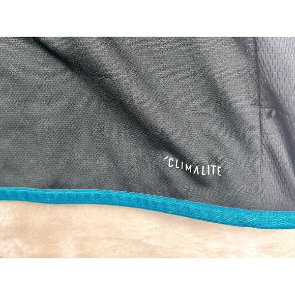 Adidas NHL San Jose Sharks 1/4 Zip Athletic Top Mens Black Long Sleeve Size XL - Picture 8 of 11